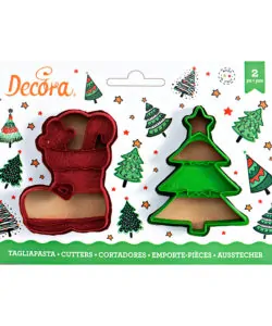 Koekjesuitsteker set Christmas tree & Boot