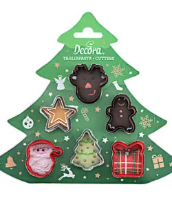Koekjesuitsteker set Mini Christmas 6 stuks