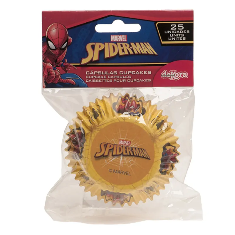 Spiderman baking cups 25 stuks bij cake, bake & love 6 Spiderman baking cups 25 stuks - afbeelding 2