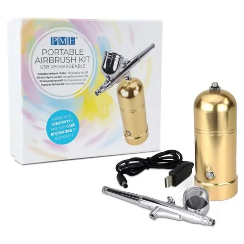 Pme portable airbrush kit gold - afbeelding 2