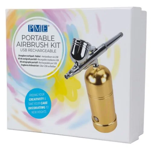 Pme portable airbrush kit gold