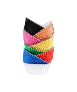 Alternative view of PME Baking Cups Multi Colour Metallic pk/100