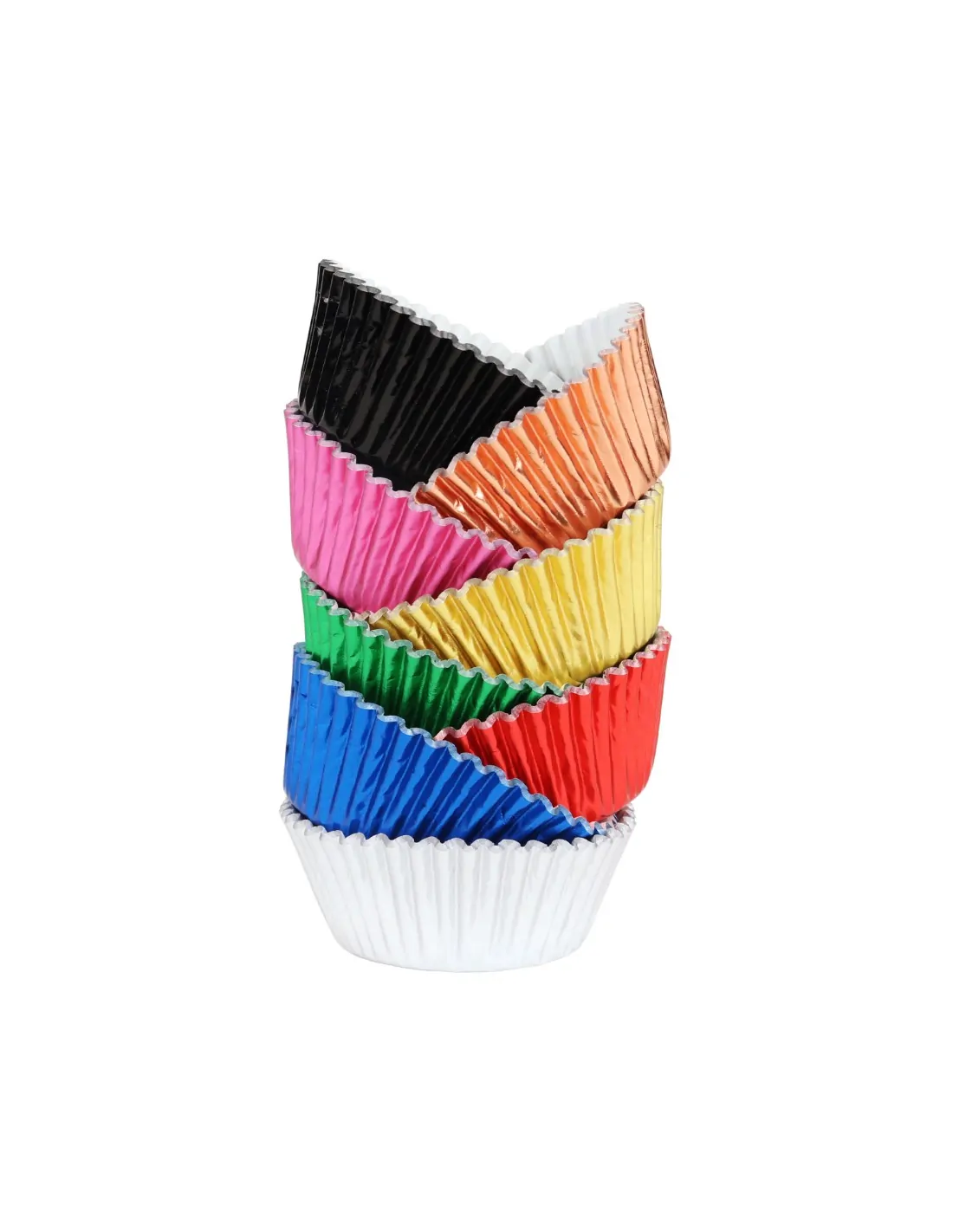 Pme baking cups multi colour metallic pk/100 bij cake, bake & love 6 Pme baking cups multi colour metallic pk/100 - afbeelding 2