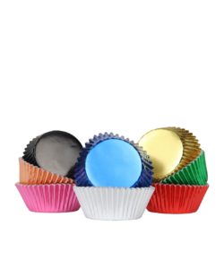 Pme baking cups multi colour metallic pk/100 bij cake, bake & love 10