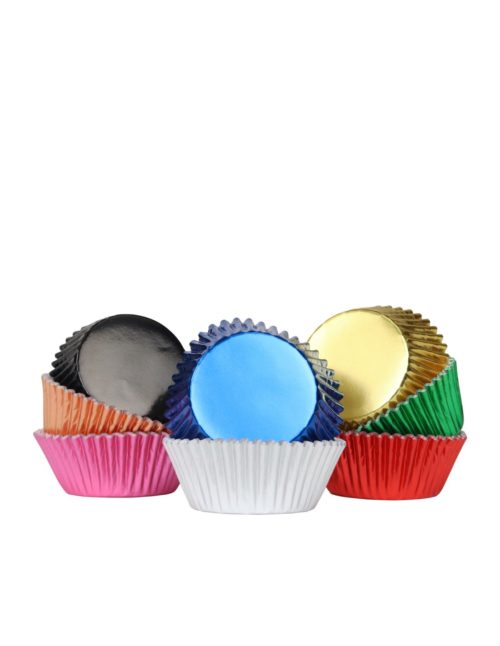 Pme baking cups multi colour metallic pk/100 bij cake, bake & love 7