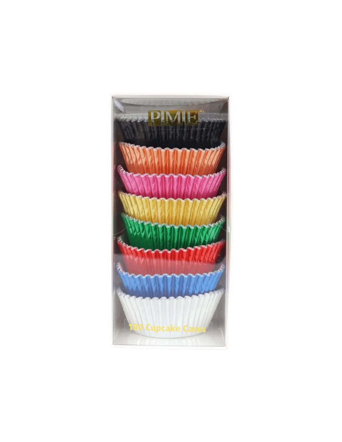 Pme baking cups multi colour metallic pk/100 bij cake, bake & love 5 Pme baking cups multi colour metallic pk/100