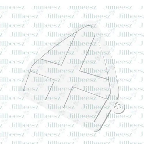 Uitsteker + stencil set mijter - afbeelding 2