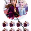 Eetbare taartprint frozen 2 4 - 18 cm rond + 8 cupcake rondjes bij cake, bake & love 1