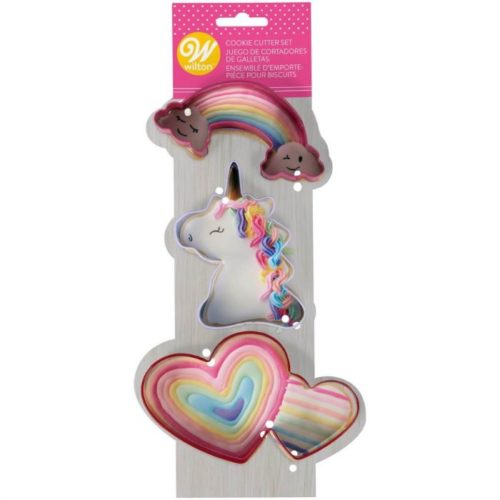 Wilton magical unicorn metal cookie cutter set/3 bij cake, bake & love 5