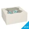 Funcakes cupcake doos 4 - wit pk/25 bij cake, bake & love 1