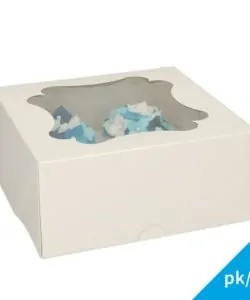 FunCakes Cupcake Doos 4 - Wit pk/25