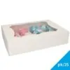 Funcakes cupcake doos 12 - blanco pk/25 bij cake, bake & love 3