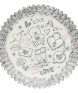 Funcakes baking cups -love doodle- pk/48 bij cake, bake & love 7