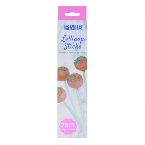 Pme lollipop sticks -20cm- pk/25 bij cake, bake & love 5