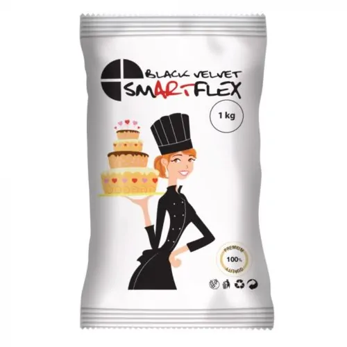 Smartflex fondant black velvet 1 kilo
