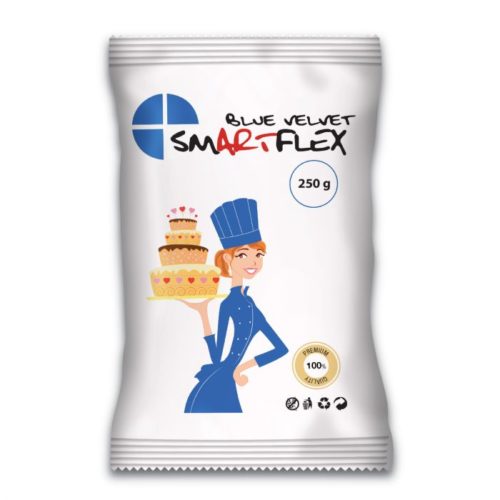 Smartflex fondant blue velvet 250g bij cake, bake & love 4