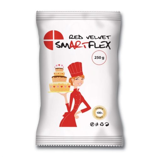 Smartflex fondant red velvet 250g bij cake, bake & love 4