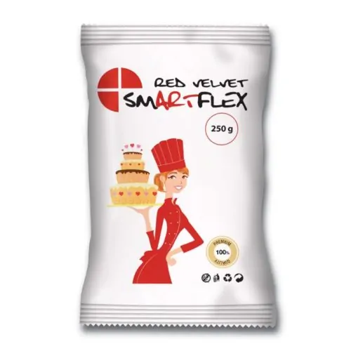 Smartflex fondant red velvet 250g