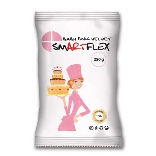 Smartflex fondant baby pink velvet 250g
