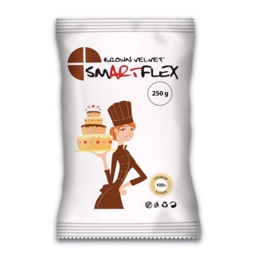 Smartflex fondant brown velvet 250g bij cake, bake & love 4