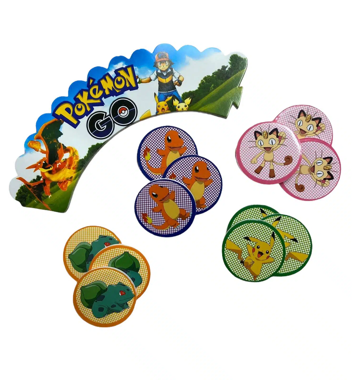 Pokemon cupcake wrapper + rondjes set 12 bij cake, bake & love 5 Pokemon cupcake wrapper + rondjes set 12