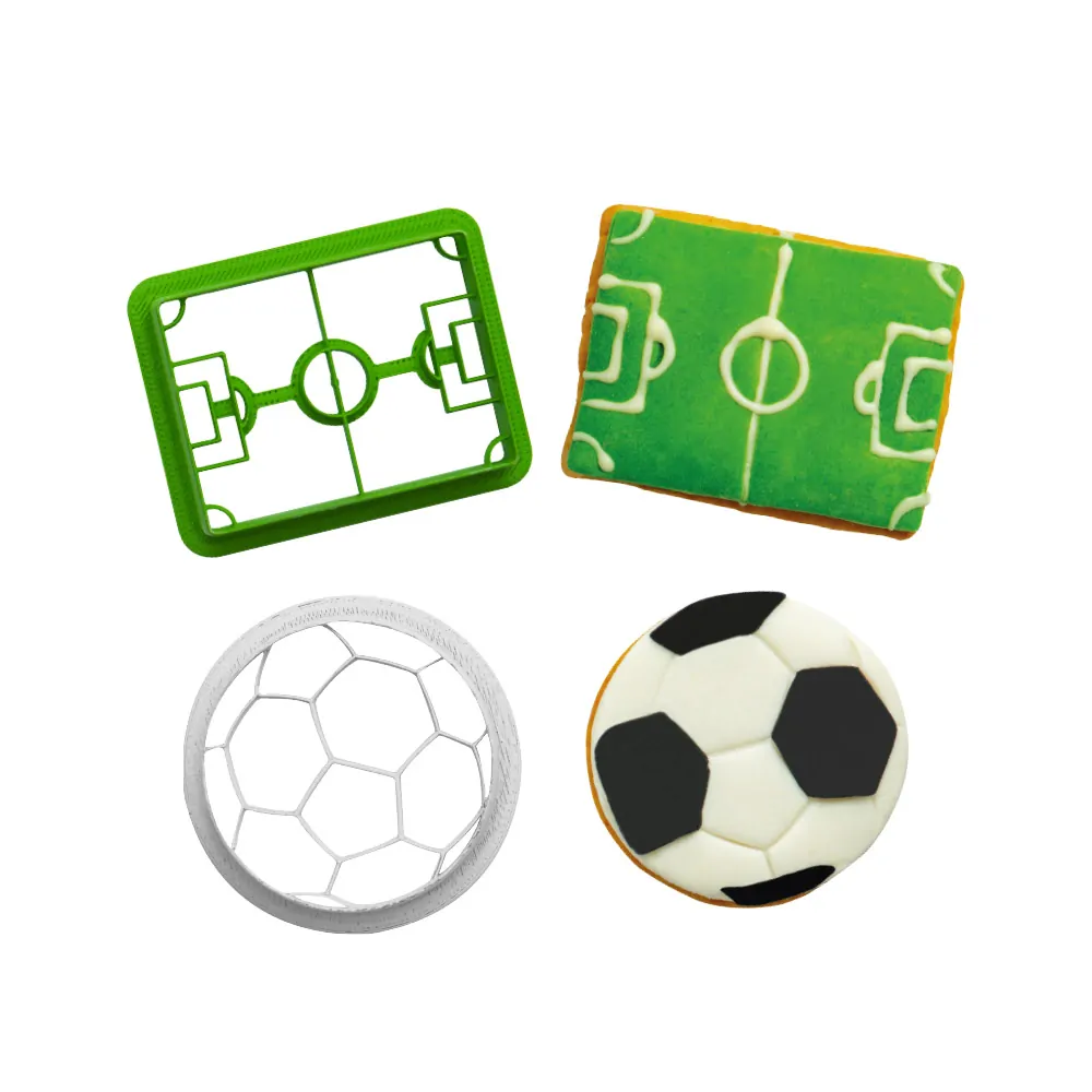 Koekjesuitsteker set voetbal bij cake, bake & love 6 Koekjesuitsteker set voetbal - afbeelding 2