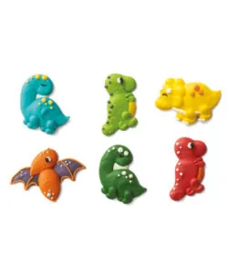 Alternative view of Suikerdecoraties Jurassic Dino groot 6 stuks