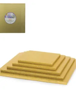Decora Cake Drum Vierkant 20cm | 8inch Goud