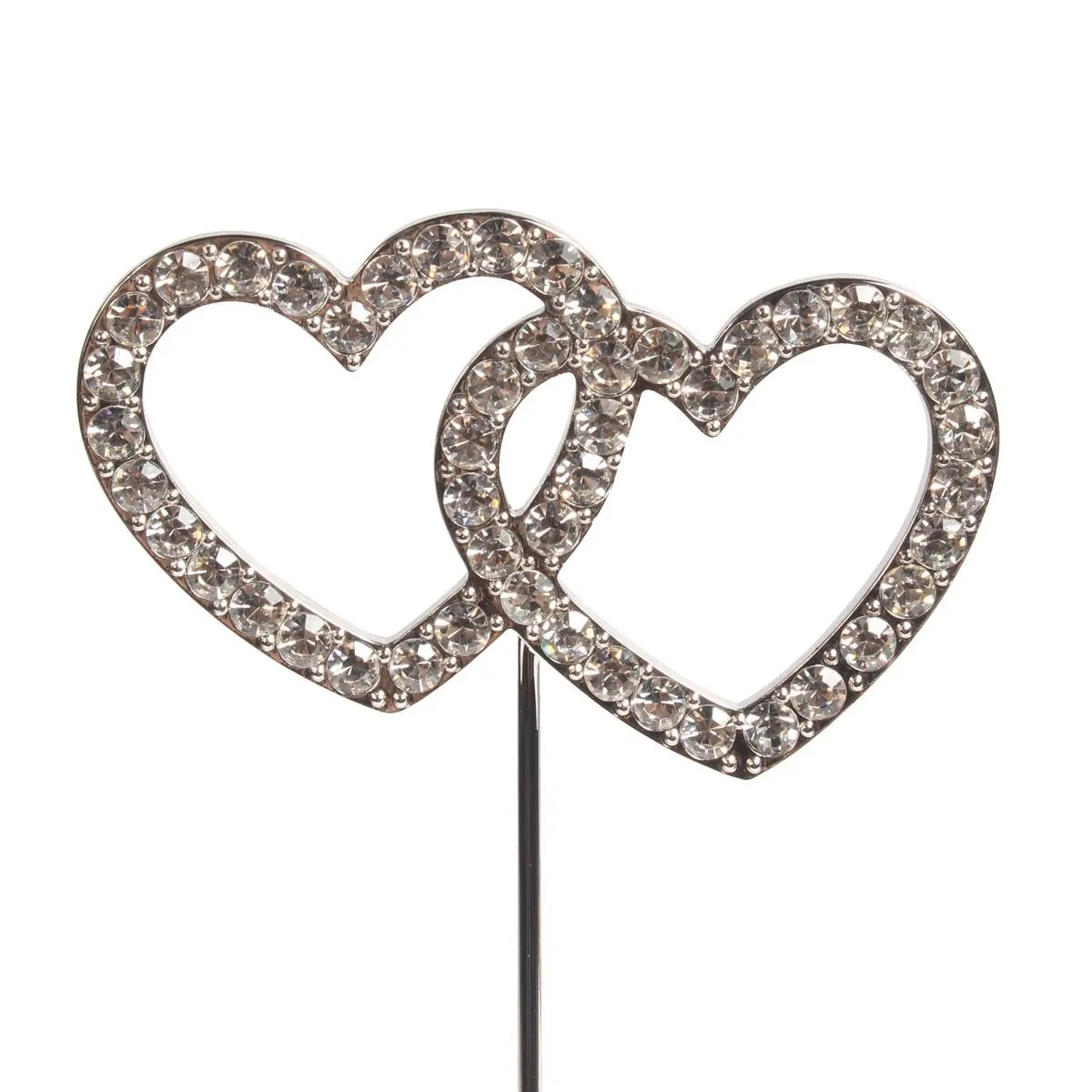 Caketopper strass double heart bij cake, bake & love 5 Caketopper strass double heart
