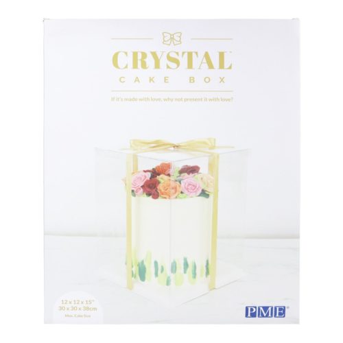Crystal cake box - 10 inch (25cm) bij cake, bake & love 5