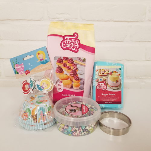Zeemeermin cupcakes pakket bij cake, bake & love 5