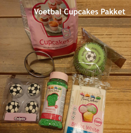 Voetbal cupcakes pakket bij cake, bake & love 5