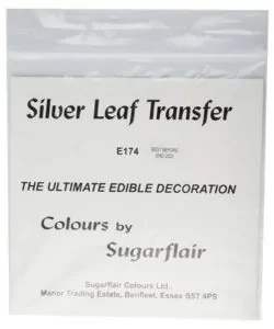 Alternative view of Sugarflair Silver Leaf Transfer
