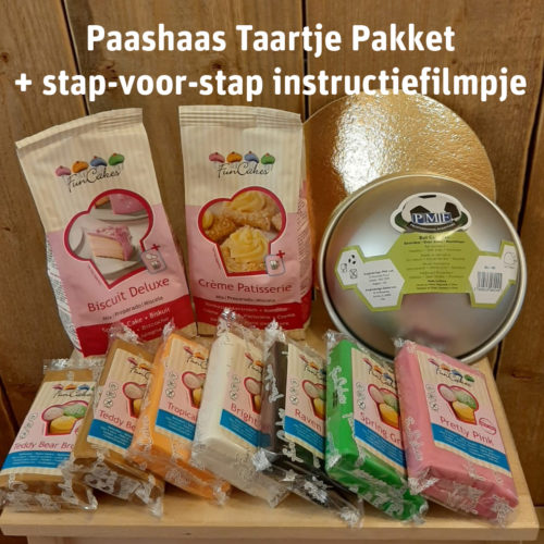 Paashaas taartje pakket + stap-voor-stap instructiefilmpje (zonder bakvorm) bij cake, bake & love 7