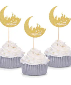 Eid Mubarak Cupcake Prikkers 10 stuks