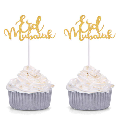 Eid mubarak tekst cupcake prikkers 10 stuks bij cake, bake & love 5