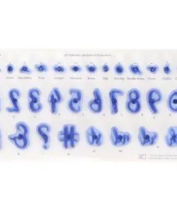 Alternative view of PME Fun Fonts - Numerals & Specials - Collection 1