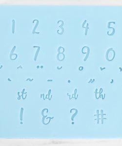 Pme fun fonts - numerals & specials - collection 1 bij cake, bake & love 13