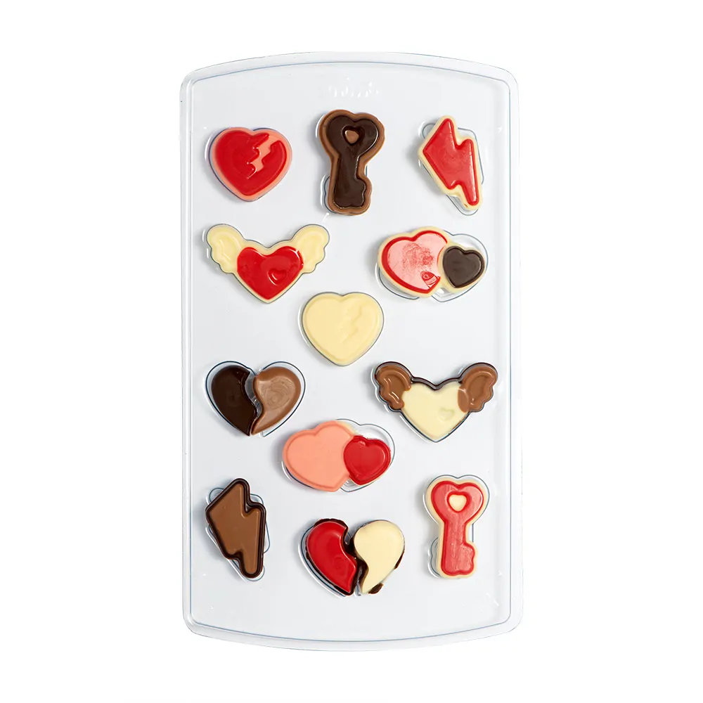 Decora candy mould hearts set bij cake, bake & love 7 Decora candy mould hearts set - afbeelding 3