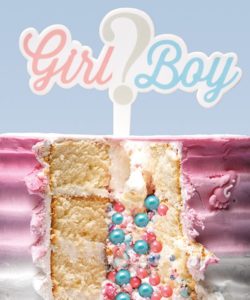 Caketopper girl or boy gumpaste - 135 x 100mm bij cake, bake & love 7