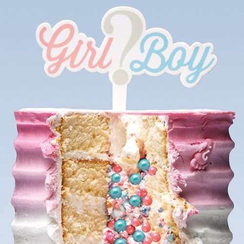 Caketopper girl or boy gumpaste - 135 x 100mm bij cake, bake & love 6