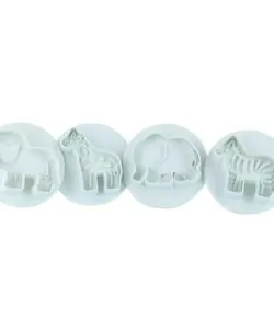 Cake Star Plunger Cutter Jungle Animals - 4 stuks