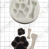 Fpc mould paws & bones bij cake, bake & love 1