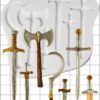 Fpc mould swords & weapons bij cake, bake & love 1