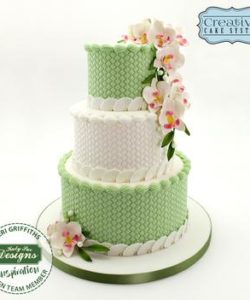 Katy sue designs - continuous rattan basket weave textured bij cake, bake & love 15