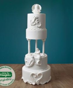 Katy sue designs - ancient columns silicone mould bij cake, bake & love 15