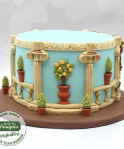 Katy sue designs - ancient columns silicone mould bij cake, bake & love 17