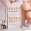 Prosecco wall - rose gold foiled & blush bij cake, bake & love 2 Prosecco wall - rose gold foiled & blush bij cake, bake & love 1