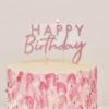 Candle - rose gold happy birthday bij cake, bake & love 3