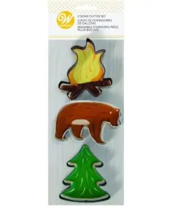 Wilton Cookie Cutters Fire/Bear/Tree Set/3